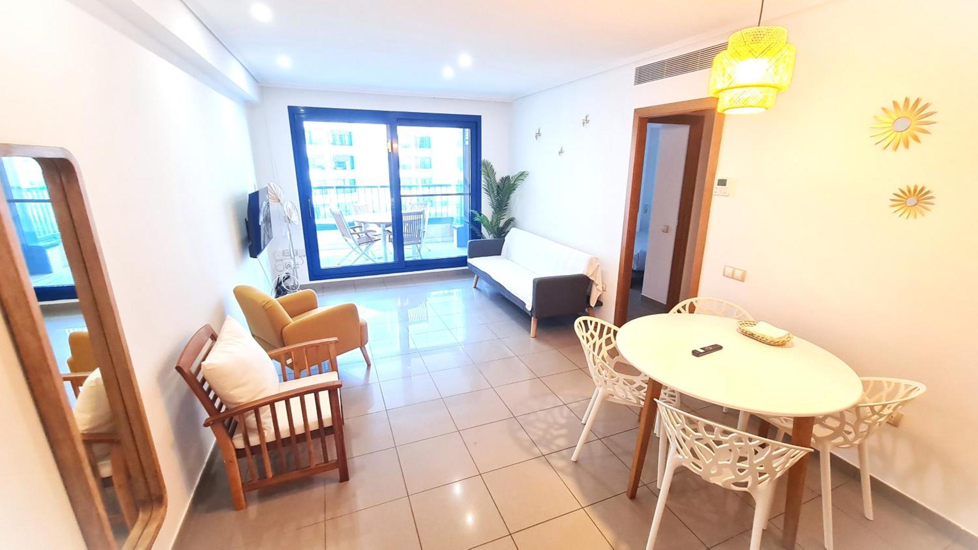 Beach Valencia Luxury D15-9 Apartment With Terrace And Sea Views With Two Rooms Экстерьер фото